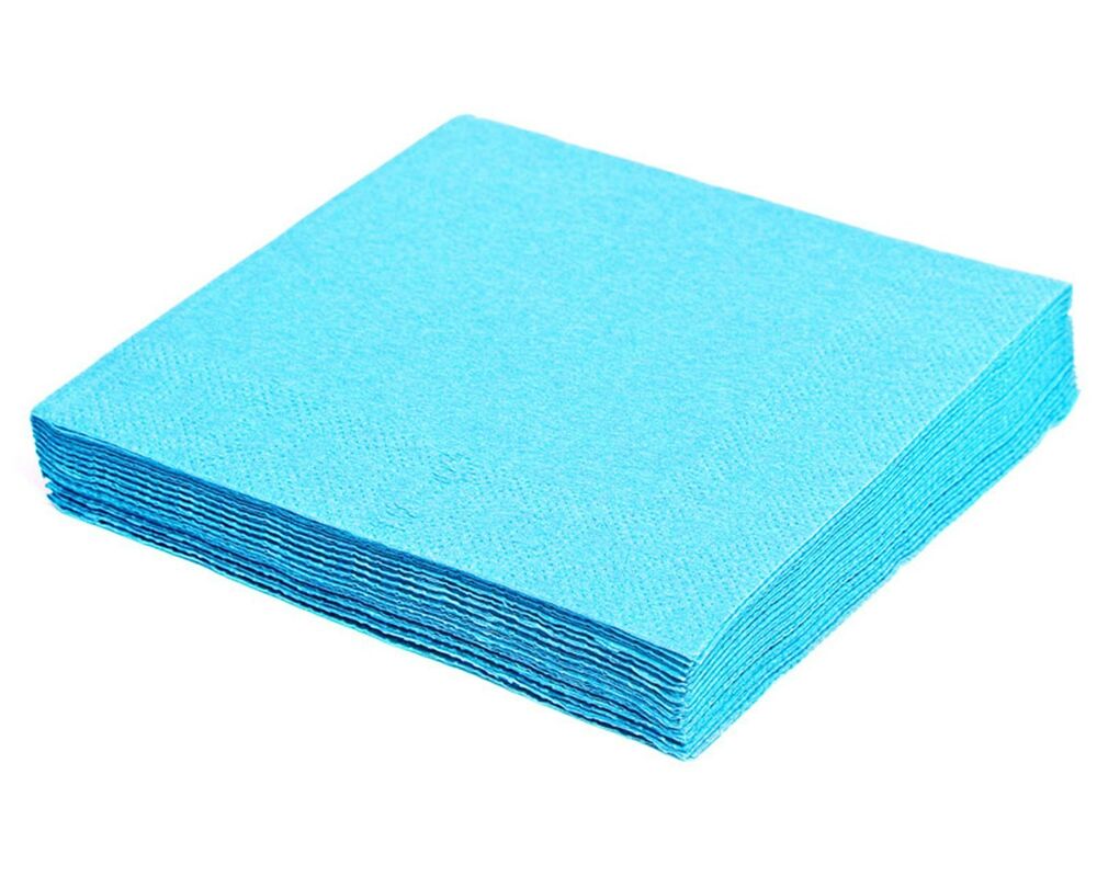 Servietten 40 x 40cm 1-4 -Falz- 3-lagig hellblau- 250 Stk-