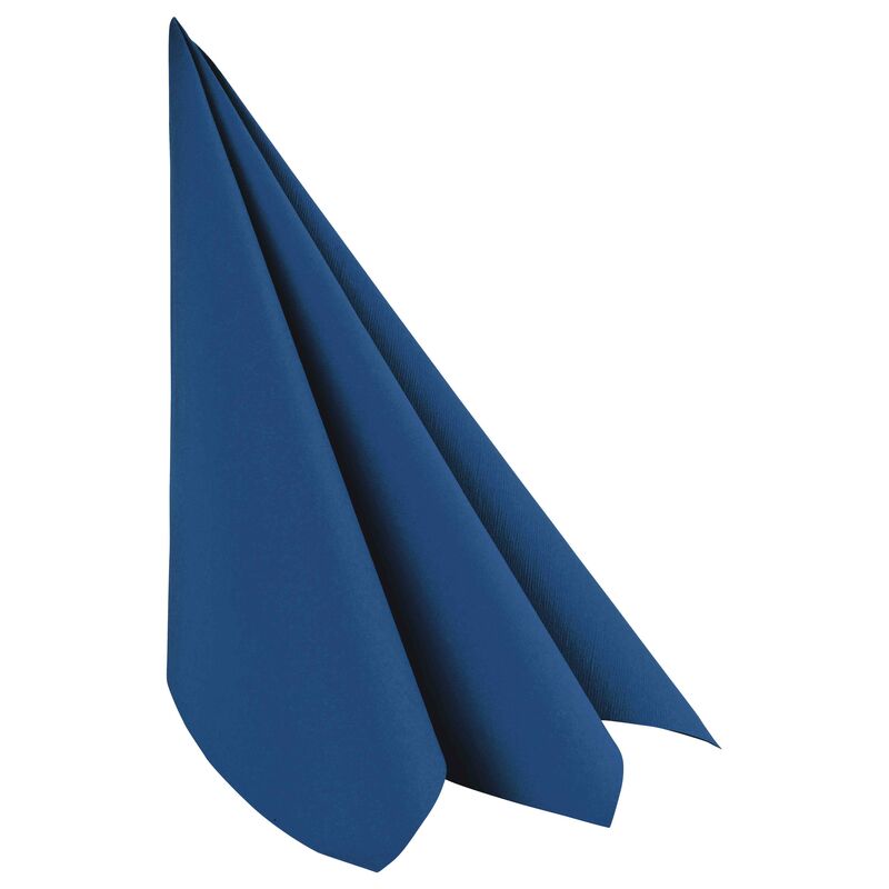 Servietten Airlaid 40x40cm 1-4 -Falz stoffhnlich hochwertig dunkelblau- 50 Stk-