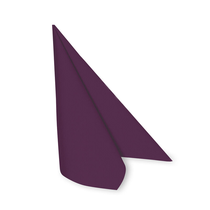 Servietten Airlaid 40x40cm 1-4 -Falz stoffhnlich hochwertig violett- 50 Stk-