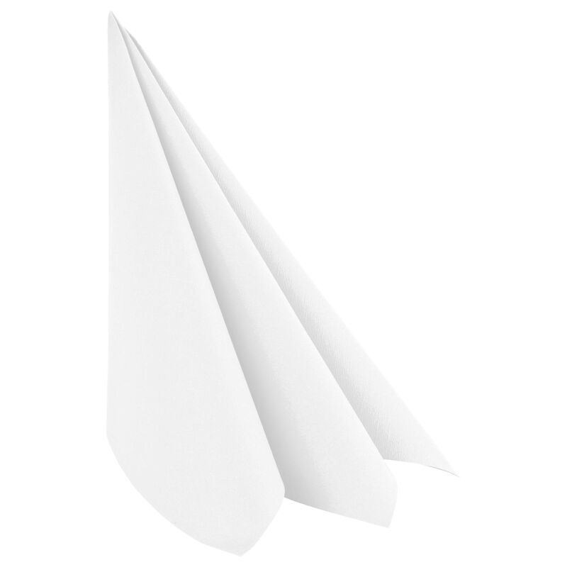 Servietten Airlaid 40x40cm 1-4 -Falz stoffhnlich hochwertig weiss- 50 Stk-