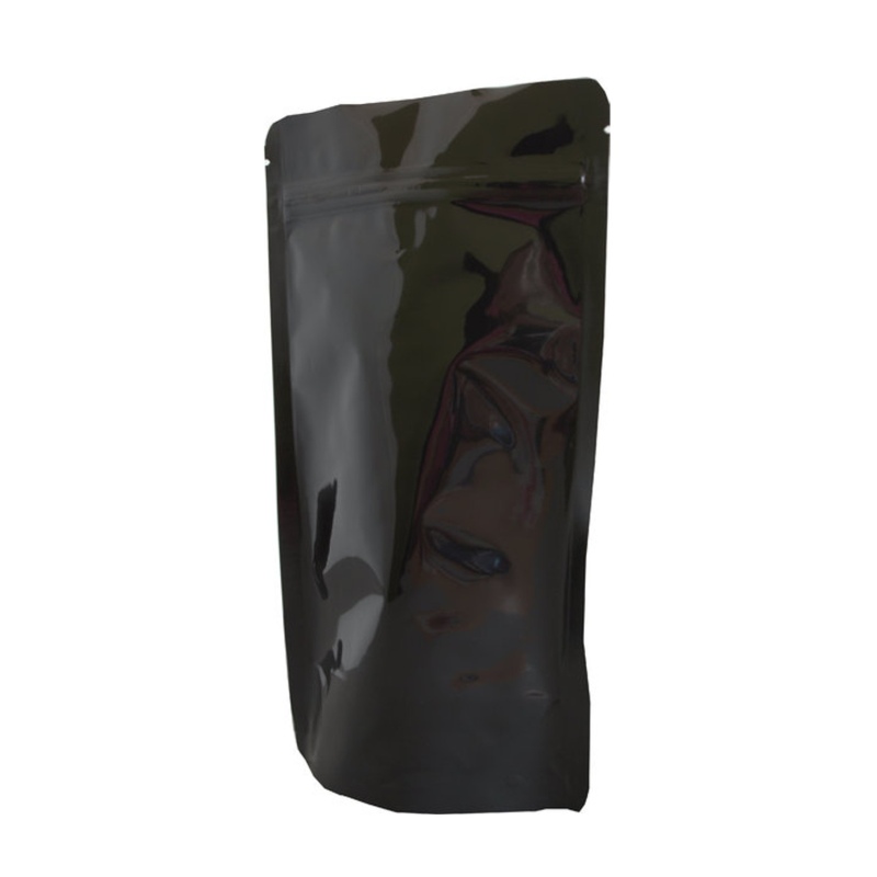 Standbodenbeutel PET schwarz glnzend 110x185x65mm- 250ml- 1000 Stk-