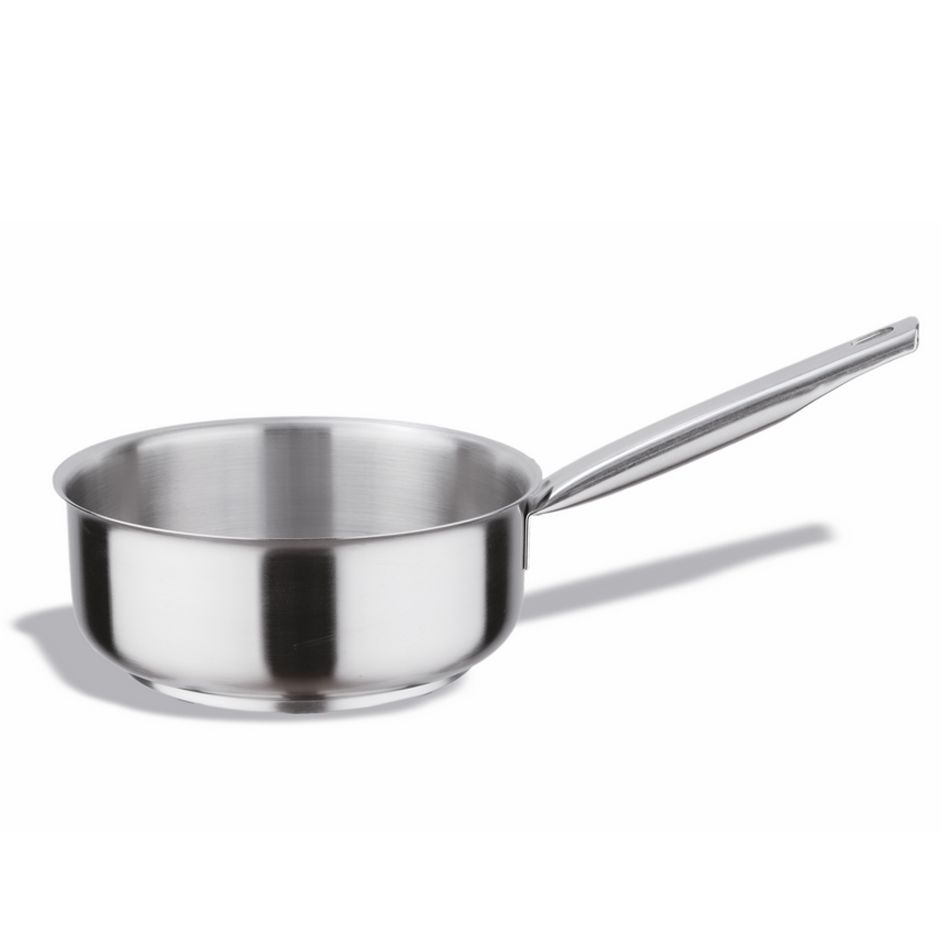 Stielkasserolle  Edelstahl  Durchmesser 28 cm  Hhe 11 cm