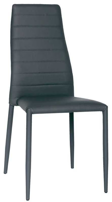 Style Stuhl – Metallstruktur – Kunstleder – bezogen
