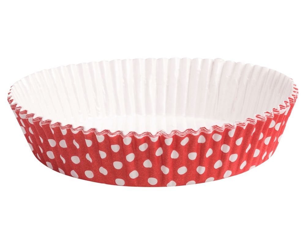Tarte-Backform Quiche Obstkuchen- Punkte- fettdicht backfest 75x20 mm 100 Stk-