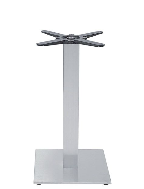Tischgestell – Edelstahl – satiniert – Bauhöhe 73 cm