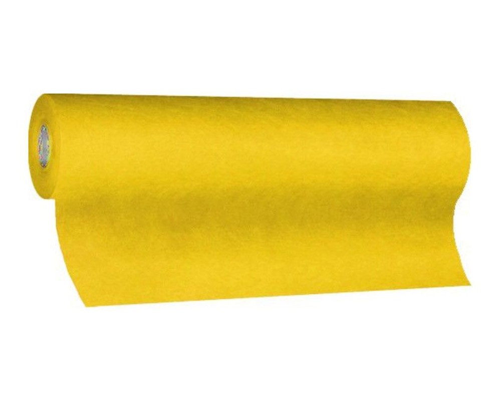 Tischläufer Airlaid 24m x 40cm - alle 120cm perforiert- stoffähnlich- gelb