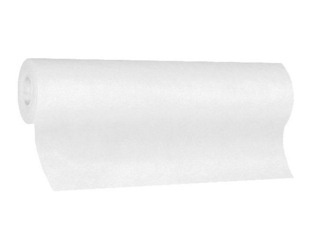 Tischlufer Airlaid 24m x 40cm - alle 120cm perforiert- stoffhnlich- weiss