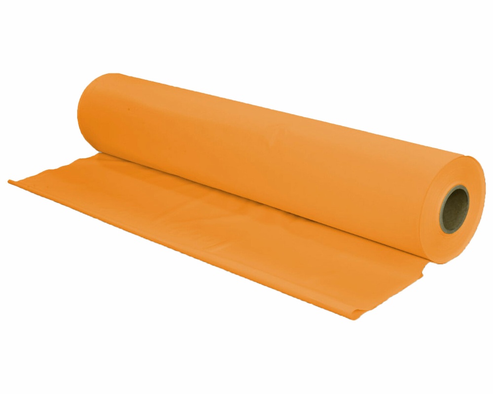 Tischtuch Tischdecke Biertischdecke LDPE orange perforiert auf Rolle 0-70 x 240m