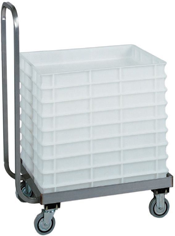 Transportwagen  Pizzateigksten  Lenkgriff  B 720 mm x T 420 mm x H 960 mm