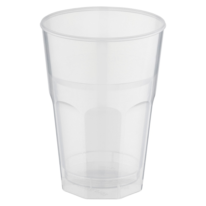 Trinkglas Deco 0-3l - 300ml mit Eichstrich transparent-trb PP- 30 Stk-