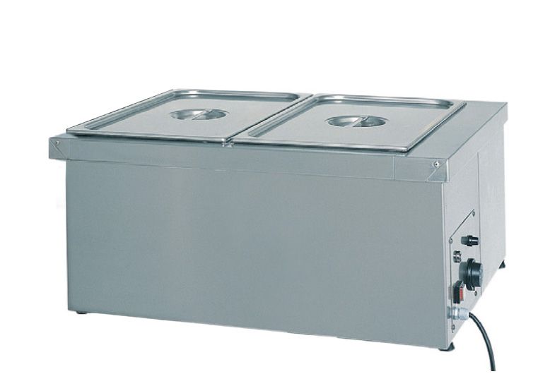 Trocken-Bain-Marie  Tischgert  geeignet fr 2 GN1-1 Behlter  B 780 mm