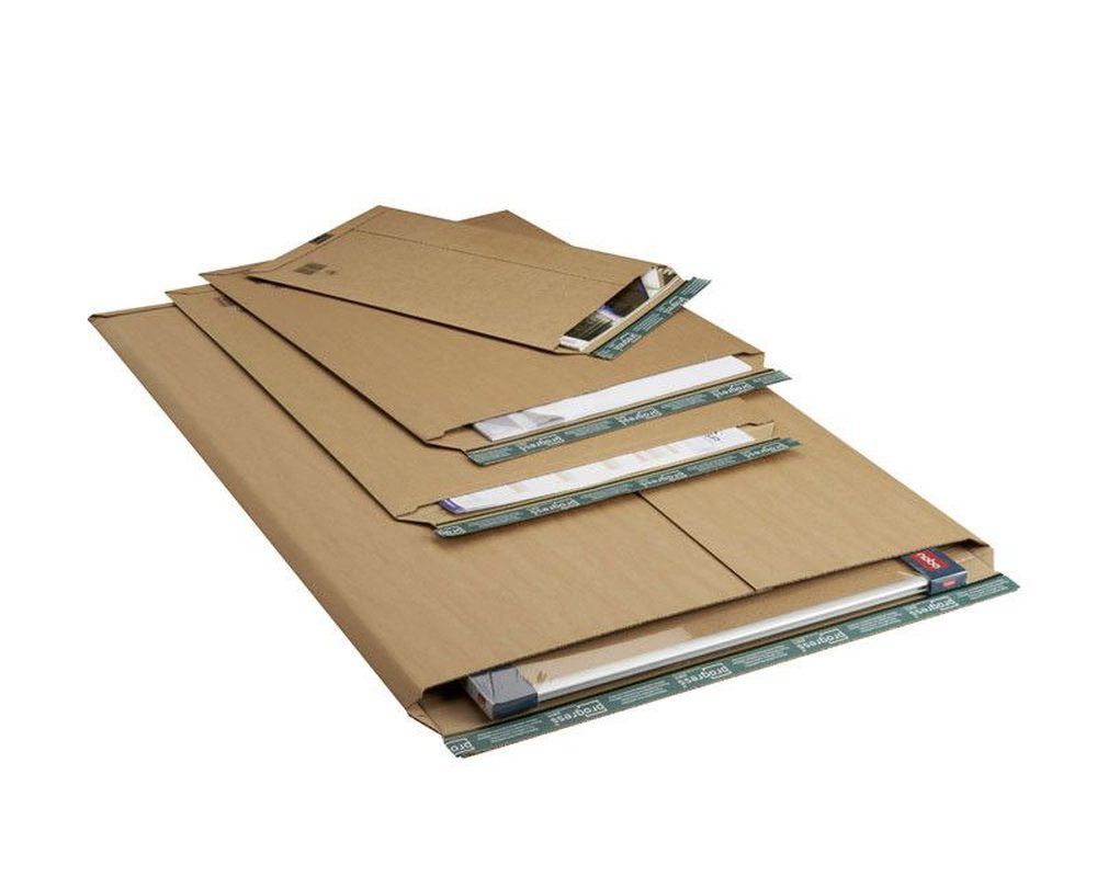 Wellpappe-Versandtasche W01-13- 735x1055x -55mm stabil fr Kalenderversand braun