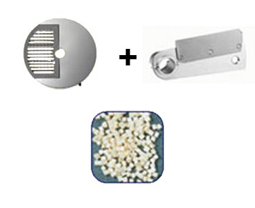 Wrfelgitter mit Schneidemesser fr Mozzarella Schneider  10 x 10 x 5 mm
