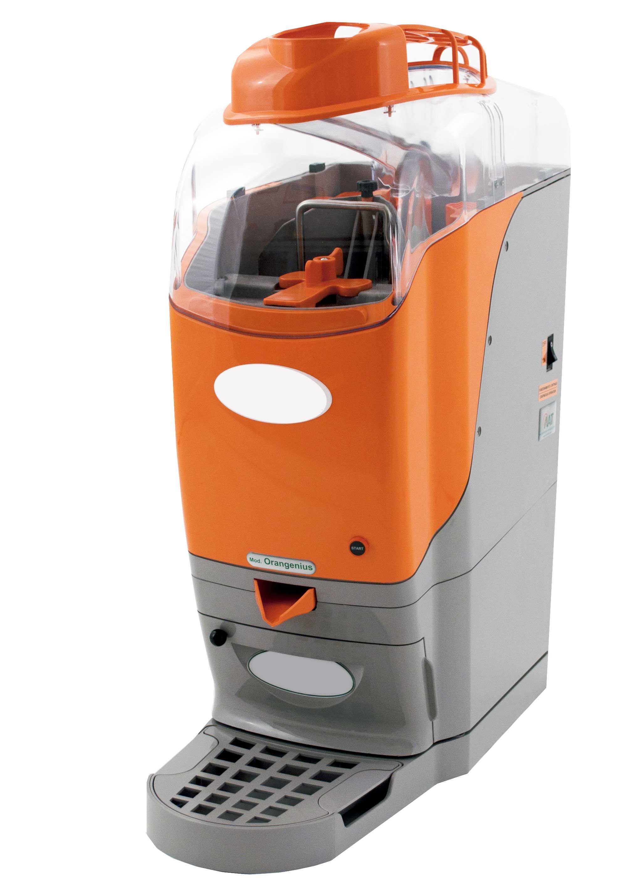 Zitruspresse – automatisch – professionell – orangefarbenem Kunststoff – einphasig – Leistung 200 W